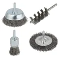 Produktbild: Wolcraft - Drahtbürsten-Set 4 tlg. - 2133000