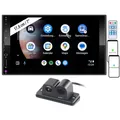 Produktbild: Creasono 2-DIN-Autoradio mit Apple Carplay & Android Auto inkl. Rückfahrkamera