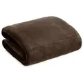 Produktbild: Wohndecke TEDY warme Decke für Herbst & Winter, Eurofirany, Teddy-Fleece, kuschelige Sofadecke, Sesselschoner, Extra weich braun 150 cm x 200 cm