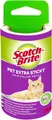 Produktbild: Scotch-Brite Extra Klebrige Fusselrolle für Tierhaare, 48 Blatt, 1 Rolle/Packung | Ideal zum Entfernen von Tierhaaren auf Kleidung und Stoff | Tragbar, Schwarz, Weiß