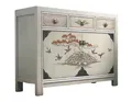 Produktbild: OPIUM OUTLET Kommode Sideboard Schrank Hochzeitsschrank Möbel (Asia Vintage-Stil, shabby-chic, Landhaus, Antik, B x T x H: 117 x 40 x 85 cm, komplett montiert), asiatisch chinesisch orientalisch fernöstlich