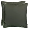 Produktbild: Brandsseller 2er Set Outdoor Kissen 45x45 cm – Wetterfeste Zierkissen mit Paspel – Wasserabweisende Gartenkissen & Dekokissen für draußen – Sofakissen für Balkon & Terrasse – Anthrazit