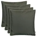 Produktbild: 2er Set Outdoor Kissen 45x45 cm – Wetterfeste Zierkissen mit Paspel – Wassera...