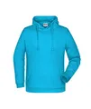 Produktbild: James & Nicholson Herren Basic Kapuzensweat - Klassischer Hoody mit Kängurutasche | Farbe: turquoise | Grösse: S