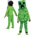 Produktbild: Minecraft Grünes Faschingskostüm Creeper Verkleidung 127-136 cm 7-8 Jahre alt - Grün