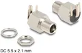 Produktbild: DELOCK 90179 - Steckverbinder DC 5,5 x 2,1 mm Buchse zum Einbau Lötversion