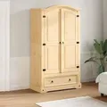 Produktbild: vidaXL Kleiderschrank Corona 102x52x186 cm Massivholz Kiefer