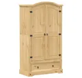 Produktbild: vidaXL Kleiderschrank Kleiderschrank Corona 102x52x186 cm Massivholz Kiefer (1-St)