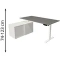 Produktbild: Kerkmann Schreibtisch Move 1, 2162, graphit, mit Sideboard, elektrisch verstellbar, 160 x 102cm
