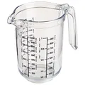 Produktbild: Westmark Gerda Messbecher 1l - Messskalen für Gramm (für Mehl, Zucker, Reis und Grieß), Liter & Milliliter - Made in Germany - Kunststoff - 18 x 12,4 x 16,5 cm (transparent)