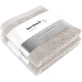 Produktbild: herzbach home Premium Handtücher 50 x 100 cm 2er-Set (Sandgrau) – Hochwertige, weiche & saugstarke Handtücher in Bester Qualität – 100% natürliche Baumwolle