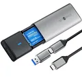Produktbild: NVMe Gehäuse Aluminium Werkzeuglos M2 SSD Case USB Adapter 10 Gbps 4TB 2280