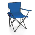 Produktbild: Faltstuhl  Campingstuhl Anglerstuhl blau mit Getränkehalter & Tragetasche