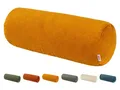 Produktbild: beties Nackenrollenbezug HYggelig No.1, (1 Stück), Samtcord Kissenbezug ca. 15x40 cm Hygge Style kurkuma-gelb