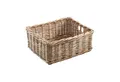 Produktbild: Kobolo Aufbewahrungskorb Rattankorb eckig Rattan kubu grey groß 52x40x20 cm (1 St)