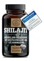 Produktbild: Shilajit Kapseln -180 Stück- 10000mg Shilajit Original pro Tagesdosis (10:1 Extrakt) +50% Fulvinsäure +12% Huminsäure - 3 Monate Vorrat- Laborgeprüft DE SCHEUNENGUT®