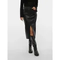 Produktbild: Vero Moda Lederimitatrock VMVERI HR CALF PL SKIRT NOOS schwarz XL (42)