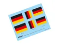 Produktbild: Bundesflagge Deutschland Flaggensatz Aufkleber Fahne