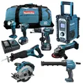 Produktbild: Makita DCG180Z Akku Kartuschenpresse im 12tlg. 18V LXT Werkzeug Set + DMR107