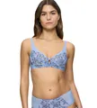 Produktbild: Triumph Wild Iris Florale, BH Damen, Blau (Brise), 90C