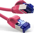 Produktbild: InLine Patchkabel Slim - Cat.6A - S/FTP - TPE (LSZH) flexibel - PoE - magenta - 25m