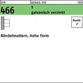 Produktbild: Rändelmutter DIN 466 hohe FormM4 5 galv.verz. 100 Stück