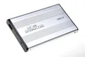Produktbild: Festplattengehäuse Case 2,5 Zoll IDE USB 2.0 Festplatten Gehäuse silber NEU