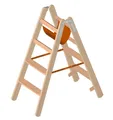 Produktbild: Layher 1020 Holzstehleiter mit 2x4 Stufen Stufenstehleiter Holzleiter Bockleiter
