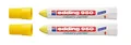Produktbild: 2 x Edding 950 industry painter Spezialmarker permanent Strichstärke 10mm gelb
