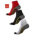 Produktbild: Wandersocken CHIEMSEE, Damen, Gr. 39-42, bunt (rot, grau, gelb, schwarz, grau, gelb, weiß, grau, gelb), Materialmix, uni und gemustert, elastisch, Socken, mit Komfortbündchen
