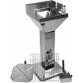 Produktbild: Säulengrill Edelstahl Design Merida 3-fach Höhenverstellbar 7,3kg Holzkohlegrill