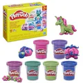Produktbild: Play-Doh 6er-Pack Funkelknete, besondere Farben mit Glitzer, für mehr Kreativität und fördert die Feinmotorik, Bastel-Set perfekt als Ergänzung, kreatives für Kinder ab 3 Jahren