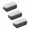 Produktbild: Doppelseitige Handbürste Nagelbürste – Nail Brush im Set 3 Stück Schwarz – Ha...