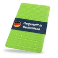 Produktbild: RIDDER – Badewanneneinlage Playa 38x80cm, hellgrün, 100% TPE | Made in Germany Badewannenmatte aus hautfreundlichem TPE. Maschinenfeste Antirutschmatte mit Saugnäpfen & Ablauföffnungen