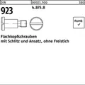 Produktbild: Din 923 Flachkopfschraube M8x8 Stahl 4.8 Blank Schlitz M. Ansatz O. Freistich 100 Stk