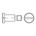 Produktbild: DIN 923 Flachkopfschraube M8x8 Stahl 4.8 blank Schlitz m. Ansatz o. Freistich, 100 Stück