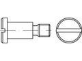 Produktbild: 100 x Flachkopfschrauben mit Schlitz undAnsatz DIN 923 4.8/5.8 M 8 x 8, CAB FAST