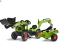 Produktbild: Falk Toys Trettraktor Falk F2040N Claas Bagger mit Tiefenlöffel und Anhänger