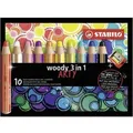 Produktbild: Multitalent-Stift woody 3 in 1 Arty Etui VE=10 Farben