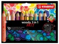 Produktbild: 10 STABILO Multitalentstift woody 3 in 1, 10er Kartonetui ARTY