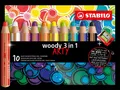Produktbild: STABILO® ARTY  3IN1 BUNTSTIFT 10ER ETUI MIT SPITZER NEU OVP