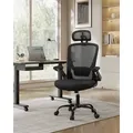 Produktbild: SONGMICS Bürostuhl ergonomisch, Schreibtischstuhl, Drehstuhl mit Mesh, gepolsterte Lendenstütze, Wippfunktion, 53 cm große Sitzfläche