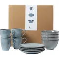 Produktbild: Broste Copenhagen - Nordic Sea Frühstücksset, soft blue (12-tlg.)