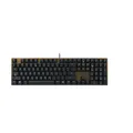 Produktbild: CHERRY KC 200 MX, Mechanische Office-Tastatur mit Eloxierter Metallplatte, EU-Layout (QWERTY), Kabelgebunden, MX2A SILENT RED Switches, Schwarz/Bronze