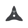 Produktbild: Makita D-66020 3-Zahn-Schlagmesser 230 mm, Aufnahme 25,4 mm, Dickichtmesser aus Stahl, für bspw. verastete Sträucher, dünne Gehölzpflanzen, krautige Gräser, passend für Sensen und Freischneider