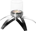 Produktbild: Fink Kerzenhalter CLAIRE, mit Glaszylinder (1 St), Teelichthalter aus Edelstahl, 1-flammig