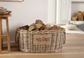 Produktbild: Holzkorb Kamin Füllkorb Weide Kaminholzkorb Aufbewahrung Holzdepot Shabby Chic