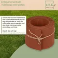 Produktbild: UNUS Rasenkante Beeteinfassung 10 Meter 10 cm Rostoptik Beetumrandung Mähkante - Braun