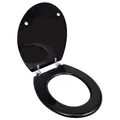 Produktbild: Toilettensitz einfaches Design MDF Schwarz