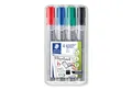 Produktbild: STAEDTLER Marker STAEDTLER Lumocolor Flipchart-Marker - 2+5 mm - 4er Box
